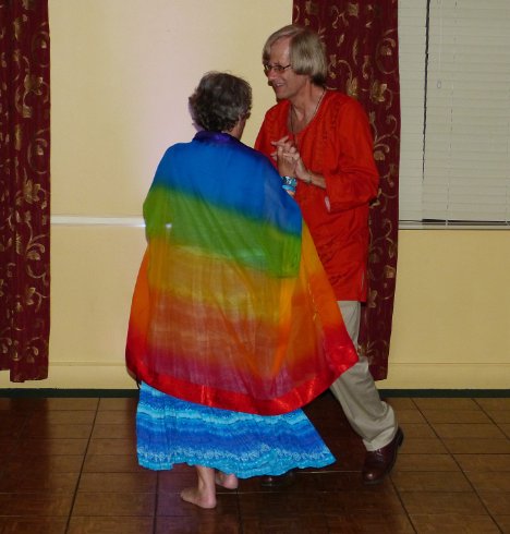 Bob and Noelle put some color on the dance floor